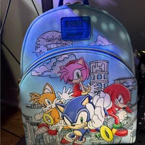 Loungefly Sonic the Hedgehog Blue Backpack